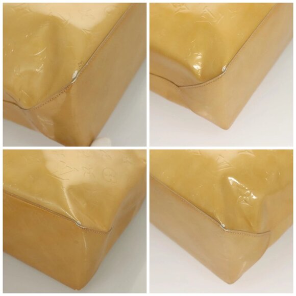 LOUIS VUITTON Monogram Vernis Reade MM Hand Bag Beige M91141 LV Auth BA3199 - Picture 14 of 16